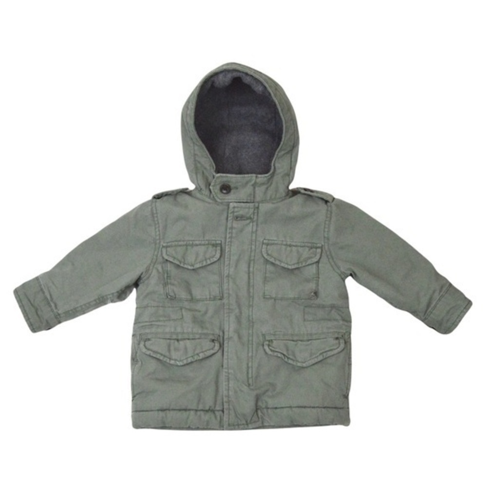 Baby GAP 3 in 1 Warm Fleece Lined Parka/Field Jacket, Desert Cactus Green 18-24M